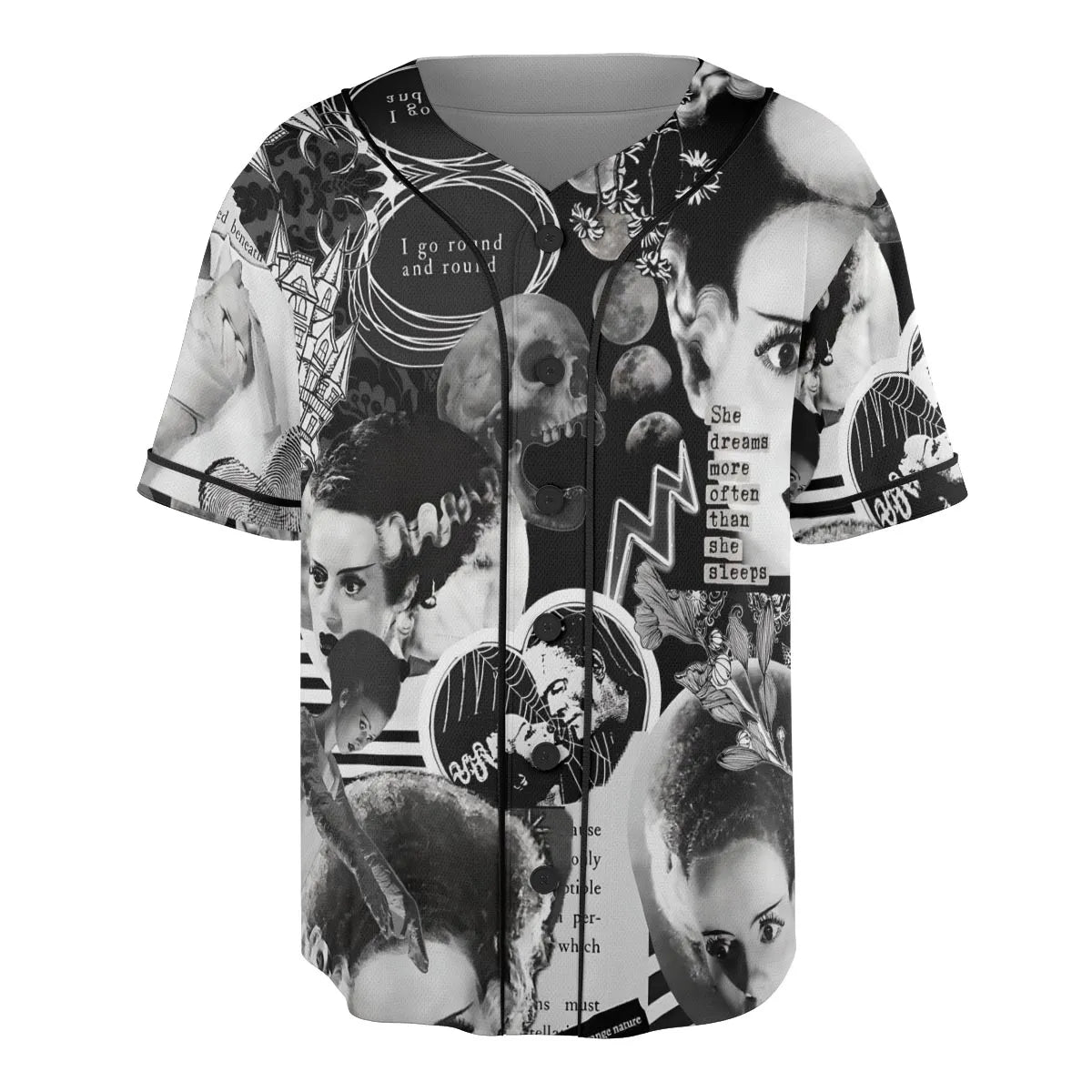 Bride Of Frankenstein Unisex Baseball Jersey