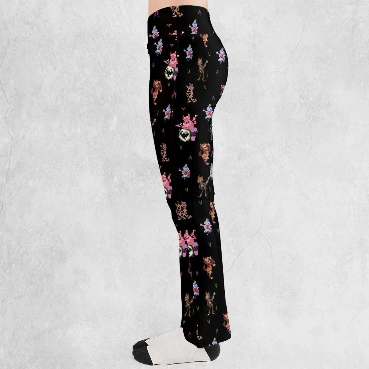 Monsters Cereal Pattern Flare Leggings