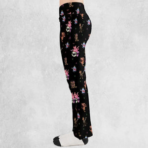 Monsters Cereal Pattern Flare Leggings