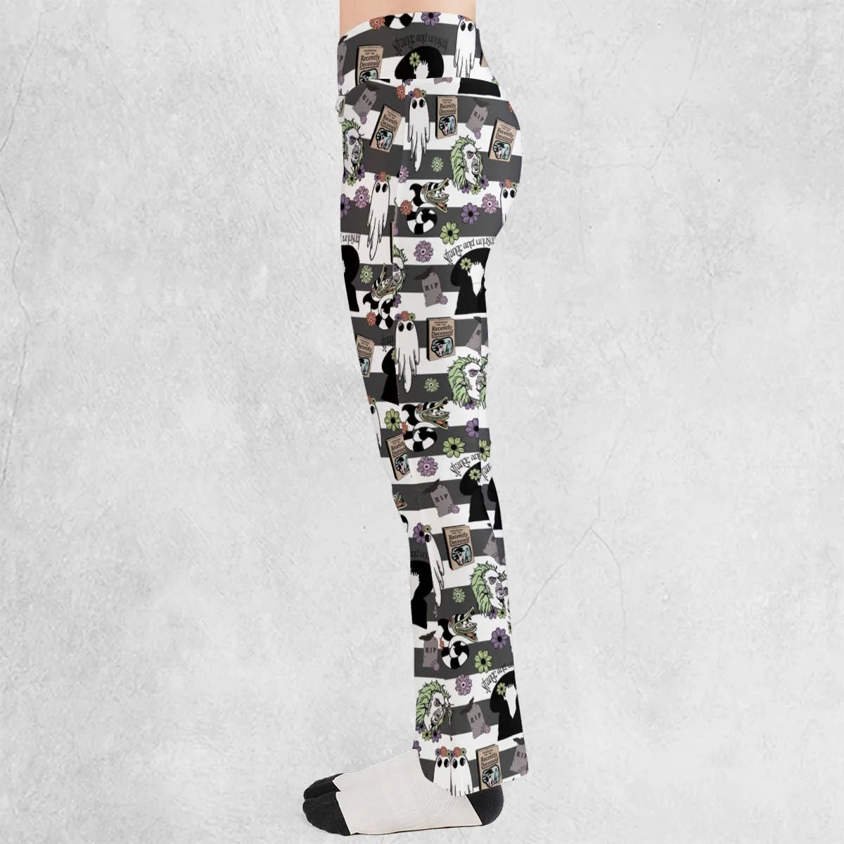 It's Showtime Halloween Beetlejuice Flare Leggings