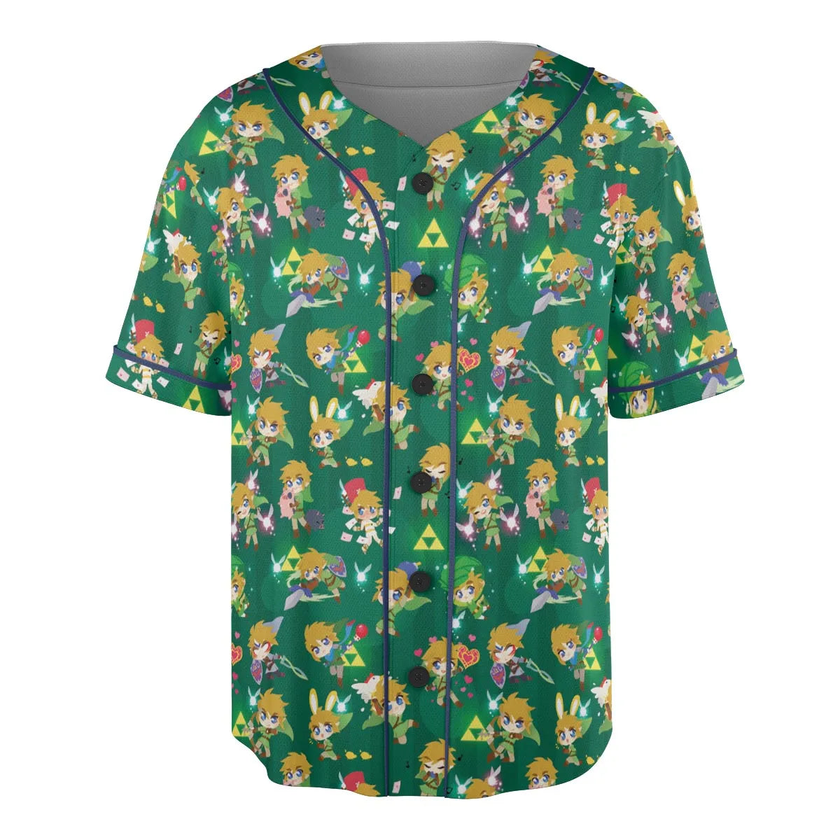 Cute Link Posing The Legend Of Zelda Unisex Baseball Jersey