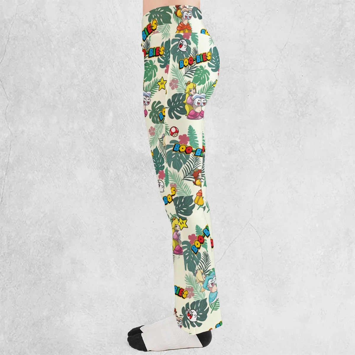 Super Mario Boo-Bies Pattern Flare Leggings