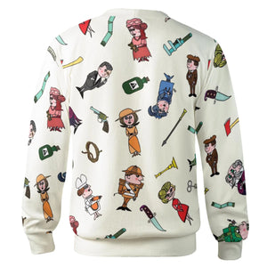Clue Board Game Characters Cardigan