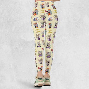 Chuck E. Cheese Pattern Legging