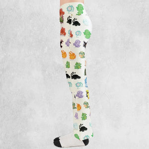 Cute Monsters H. P. Lovecraft Flare Leggings
