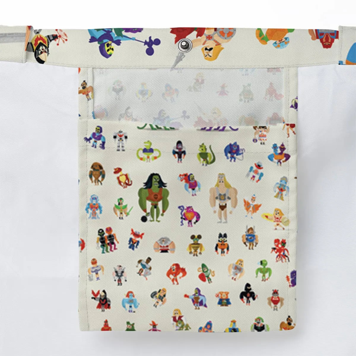 He-Man & Masters Of The Universe Characters Pattern Large Tote Bag