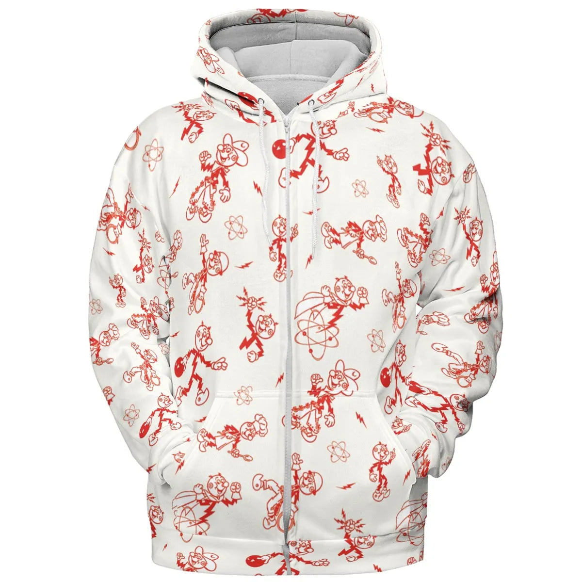 Vintage Style Nostalgic Reddy Kilowatt All-over Print Hoodie