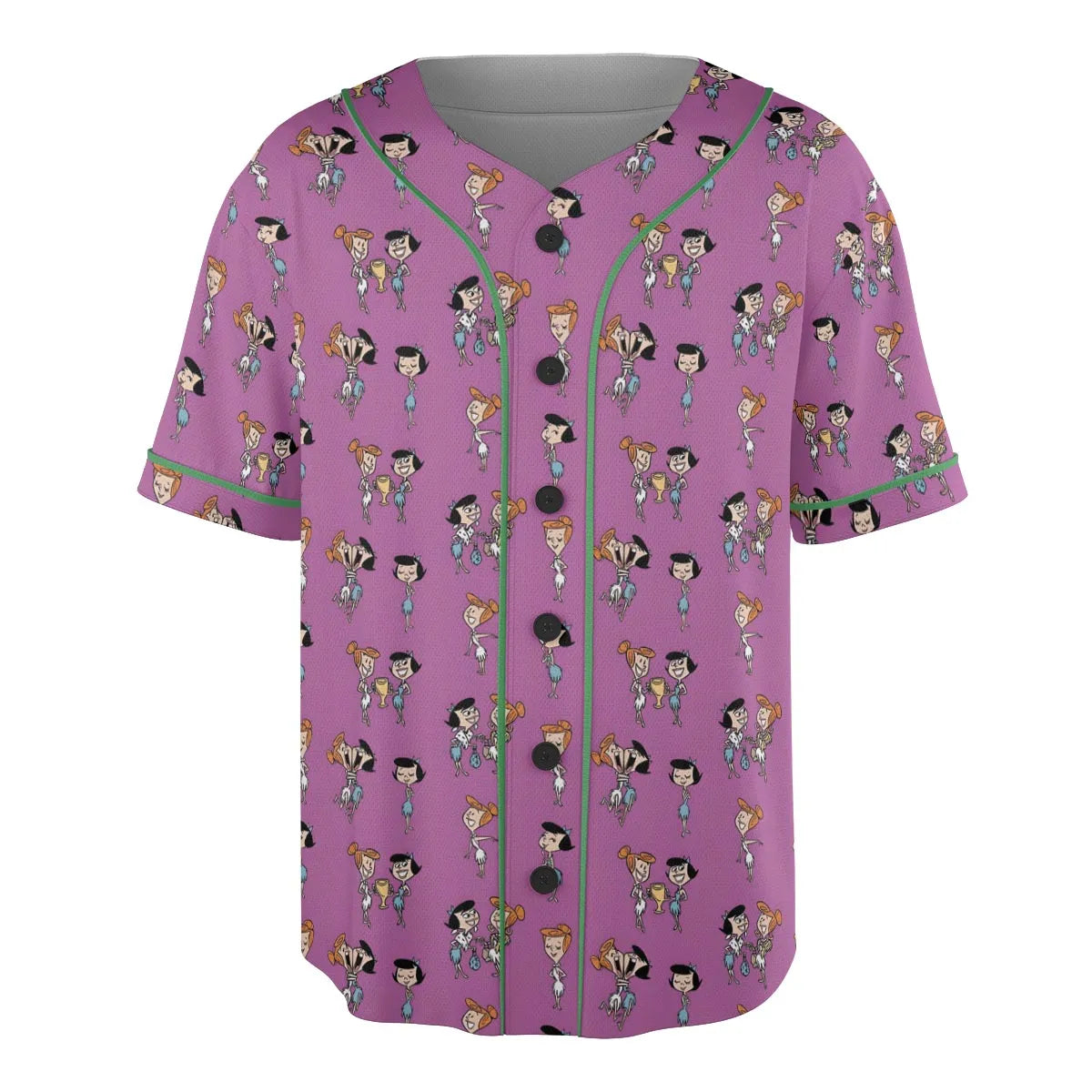 Wilma and Betty The Flintstones Unisex Baseball Jersey