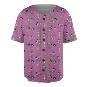 Wilma and Betty The Flintstones Unisex Baseball Jersey