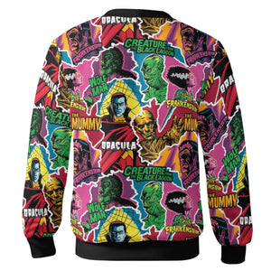Monsters Pop Collage Universal Monsters Cardigan