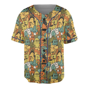 Power Starter Colors Pokemon Unisex Baseball Jersey