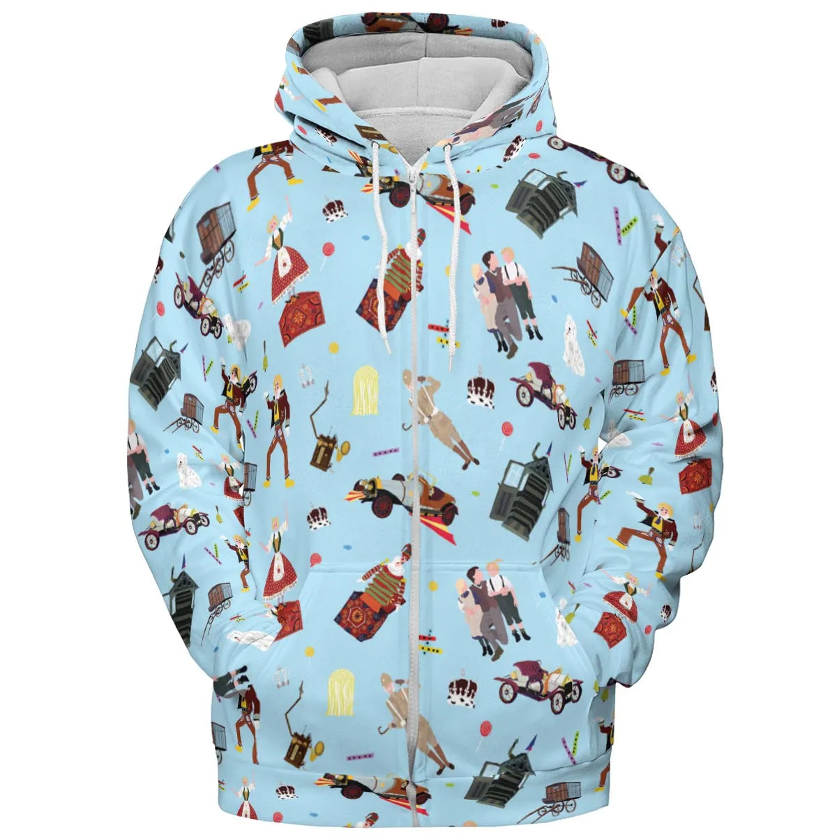 Chitty Chitty Bang Bang Patterns All-over Print Hoodie