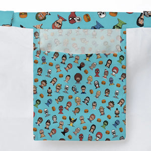 Many Faces of Bob's Burger Large Tote Bag