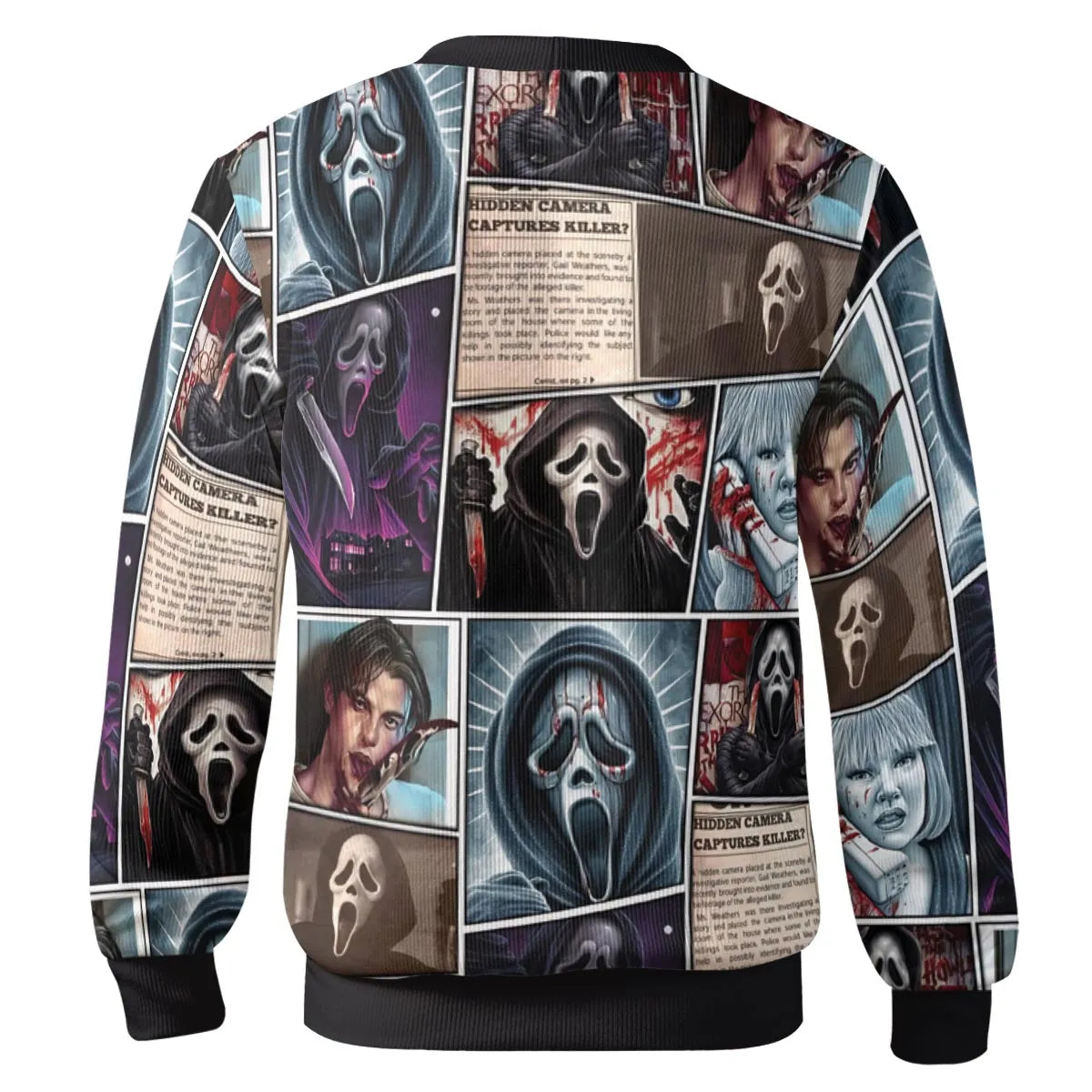 Scream Ghostface Horror Movie Halloween Cardigan