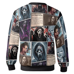 Scream Ghostface Horror Movie Halloween Cardigan