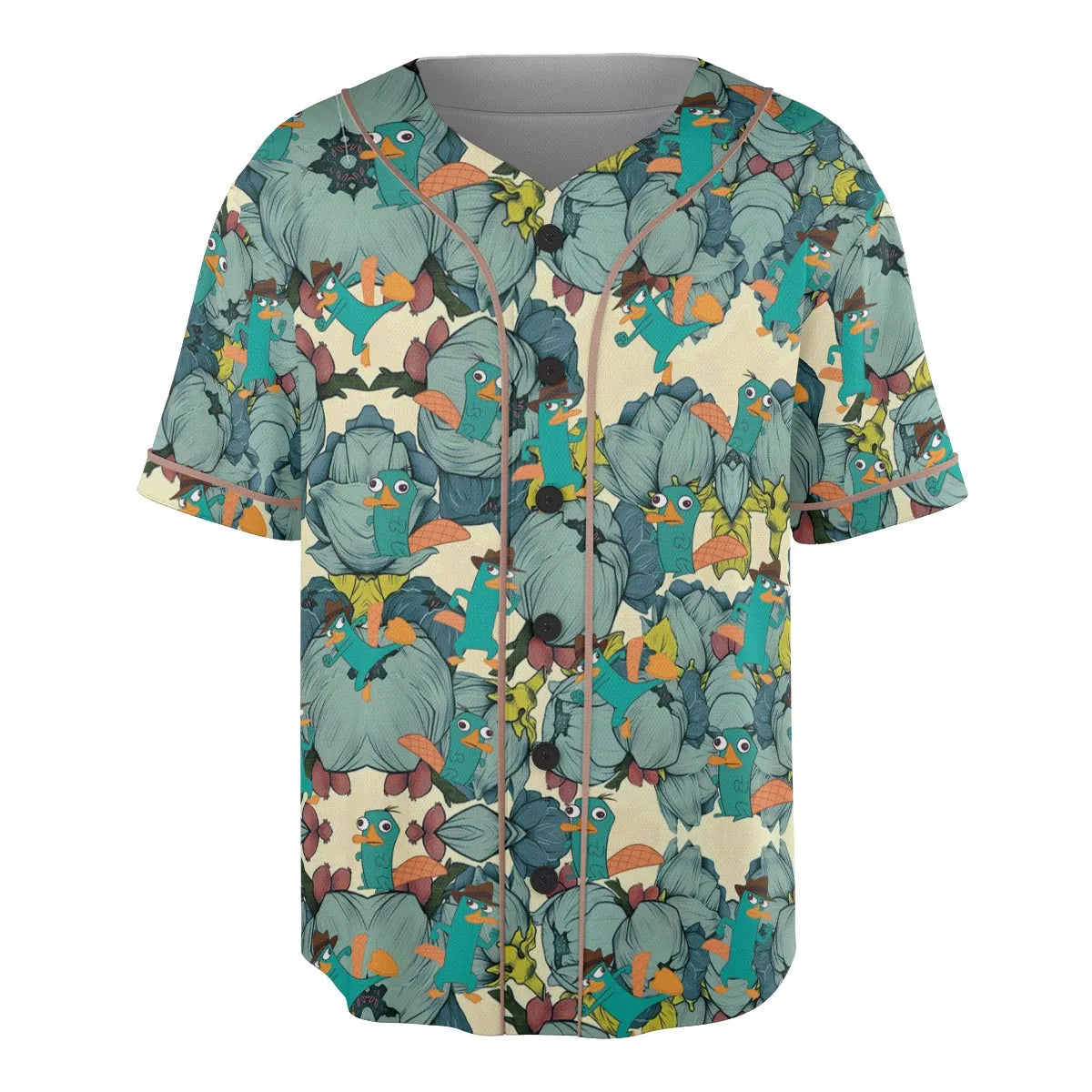 Perry The Platypus Phineas and Ferb Unisex Baseball Jersey