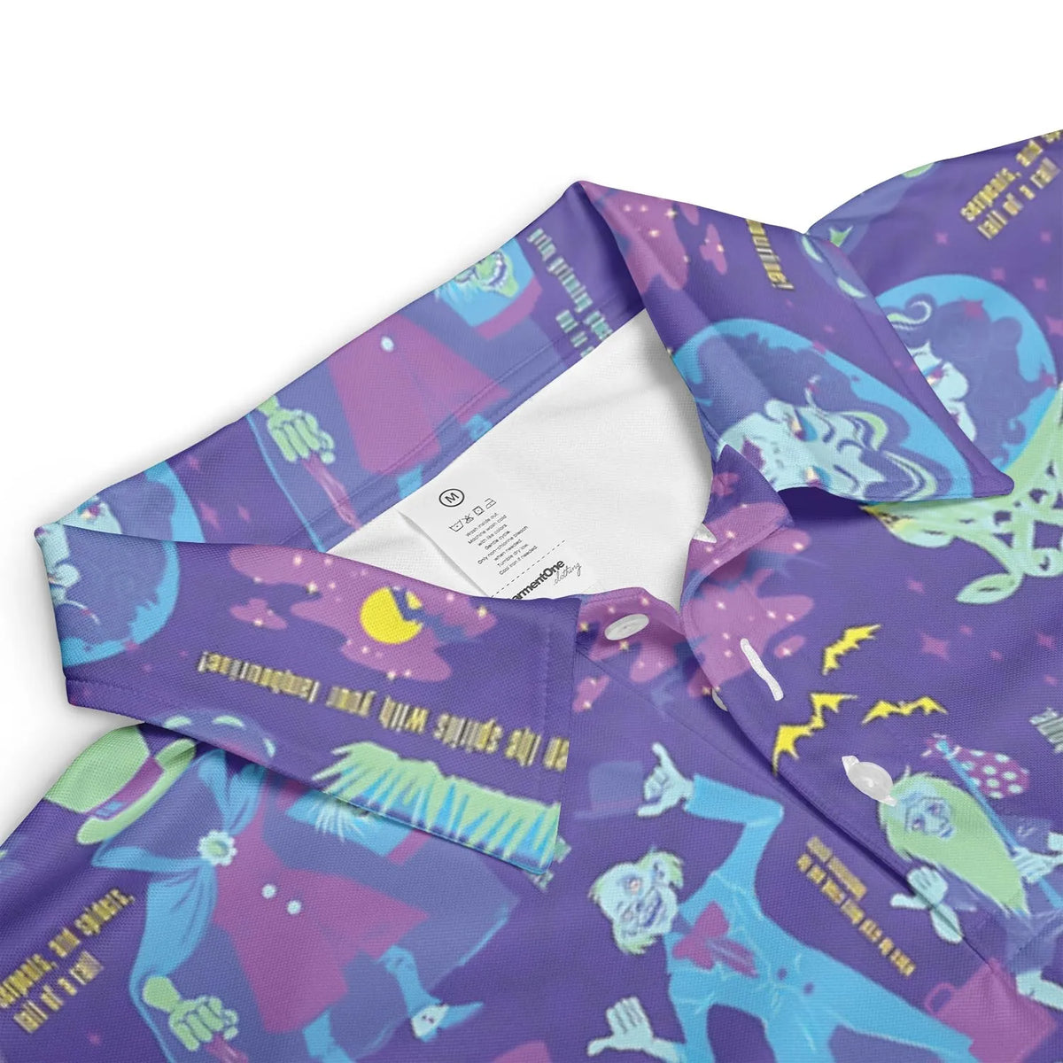 Happy Haunts Journal Haunted Mansion AOP Men/Women Polo Shirt