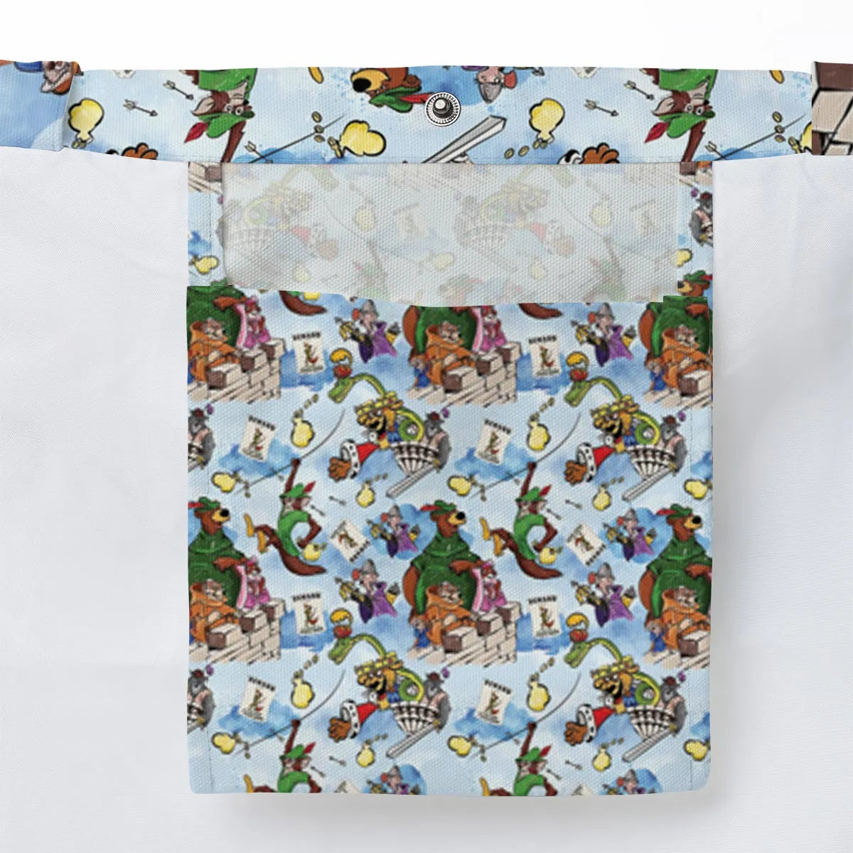 Robin Hood Characters Pattern Large Tote Bag