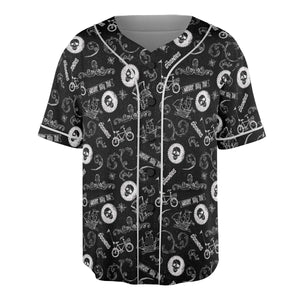 Never Say Die The Goonies Pattern Unisex Baseball Jersey