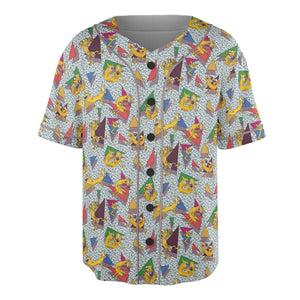Catdog 90s Cartoon Pattern Unisex Baseball Jersey