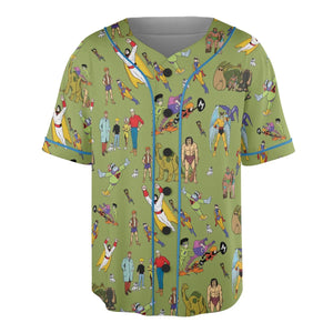60s Vintage Characters Unisex Baseball Jersey