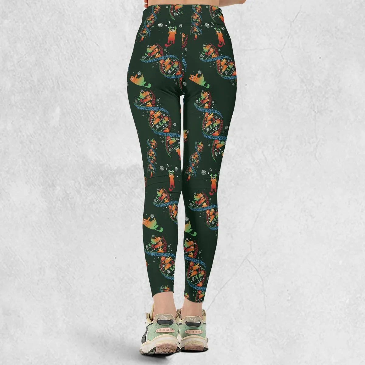 Cat Kitten DNA Pattern Legging