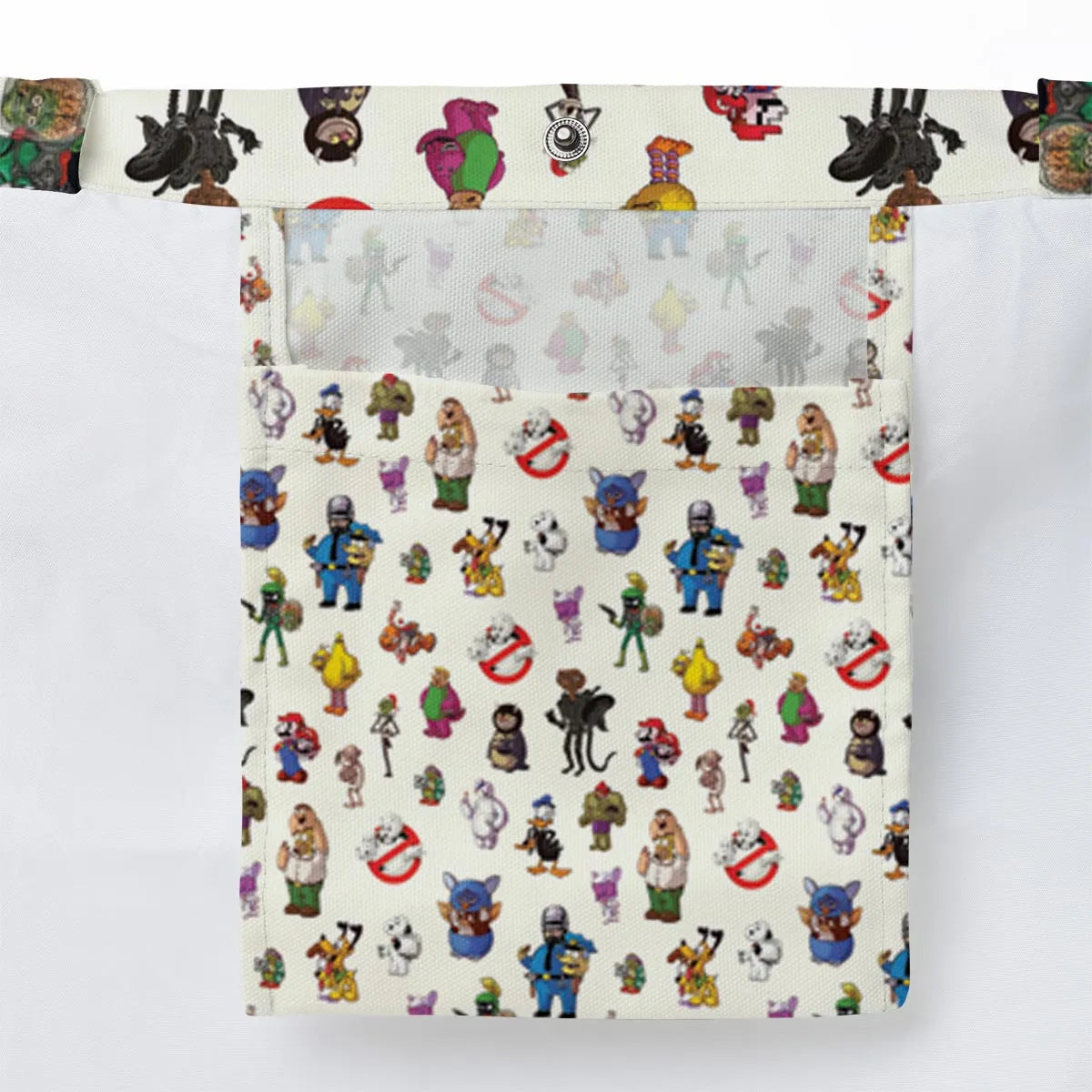 Behind The Face Large Tote Bag
