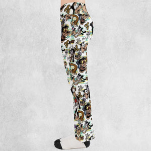 Many Faces Of Goofy Flare Leggings