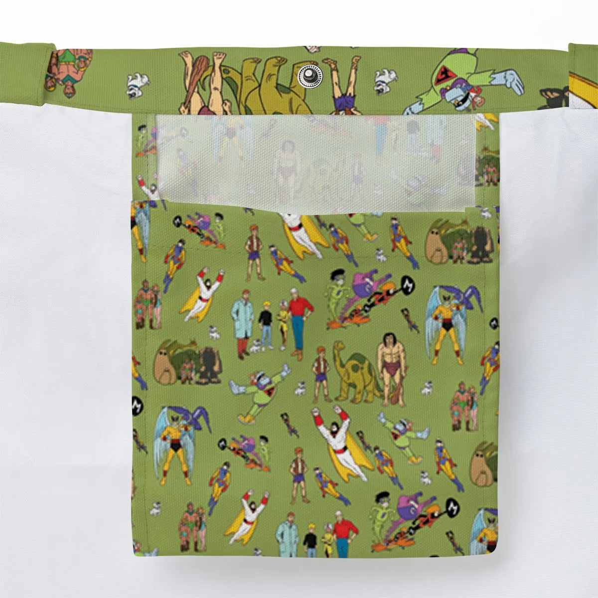 60s Vintage Characters Large Tote Bag
