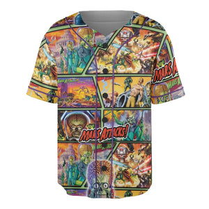 Ack! Ack! Ack! Mars Attacks Unisex Baseball Jersey