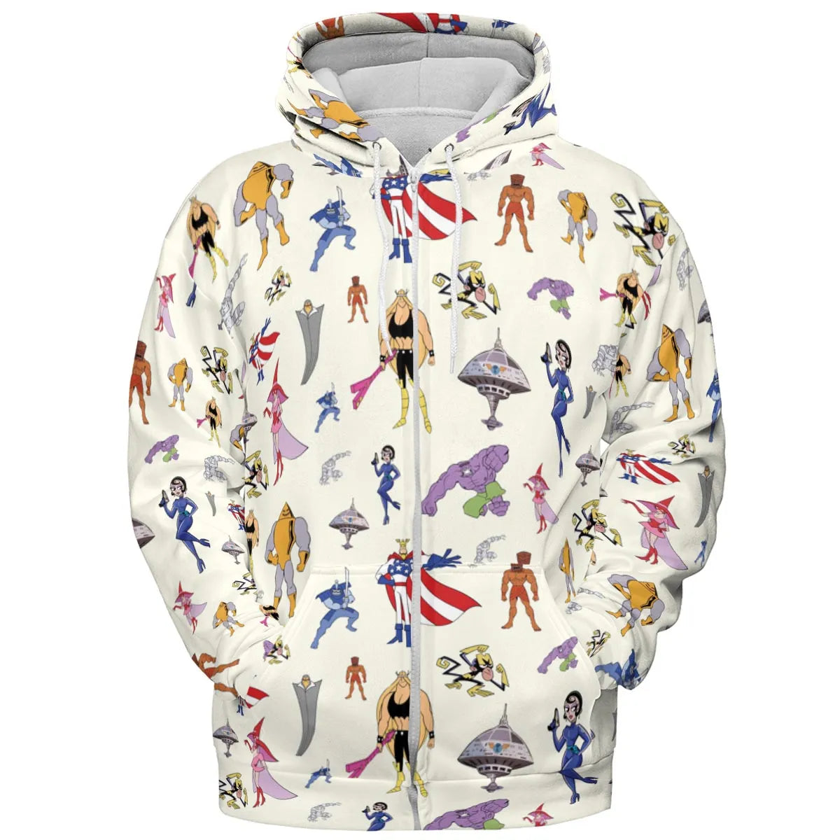 The Justice Friends Characters All-over Print Hoodie
