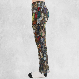 Star Wars Characters Figures Flare Leggings