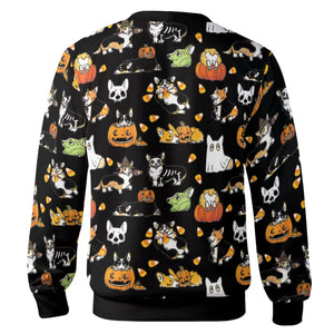Spooky Frenchies Halloween Cardigan