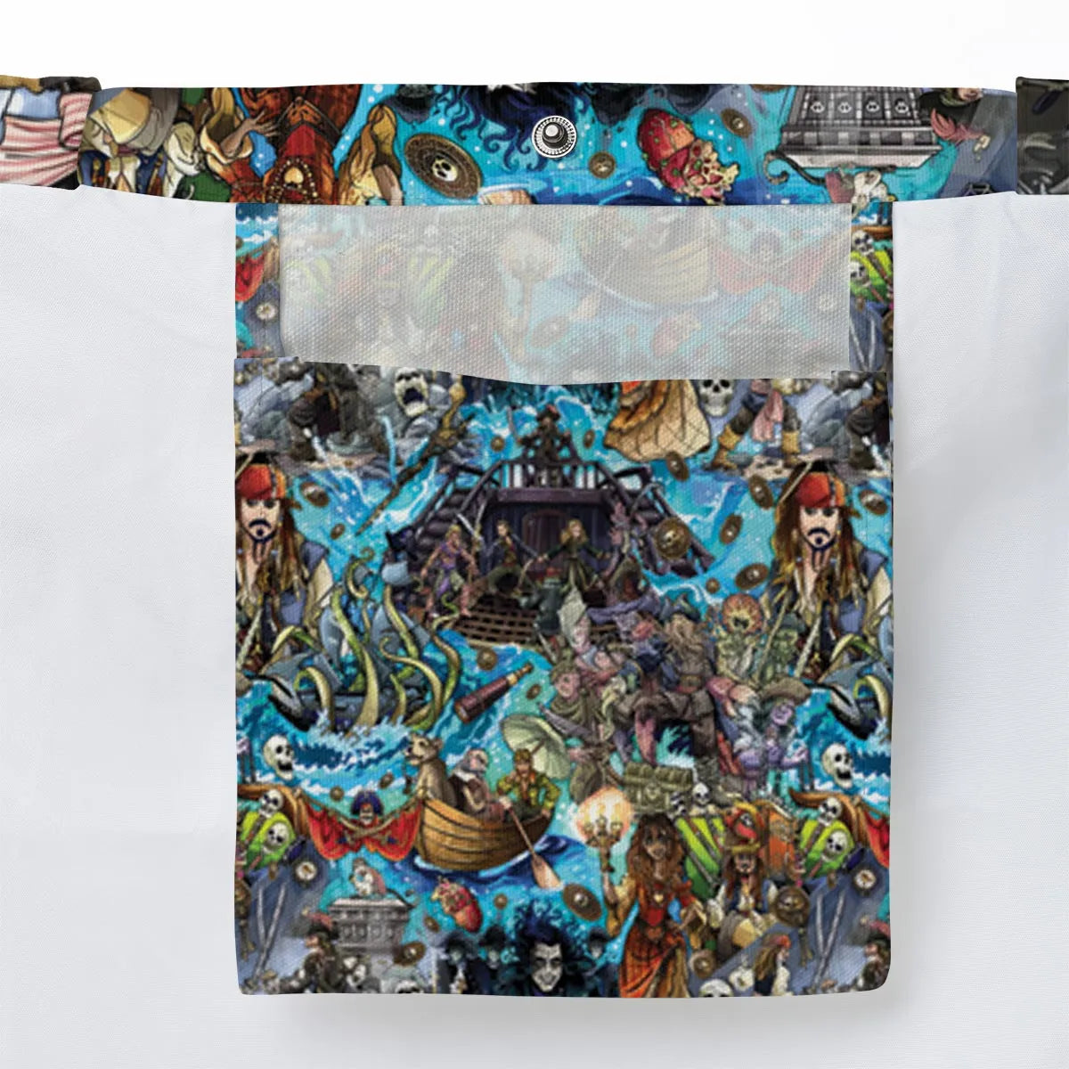 Travel And Fight Pirates of the Caribbean Large Tote Bag