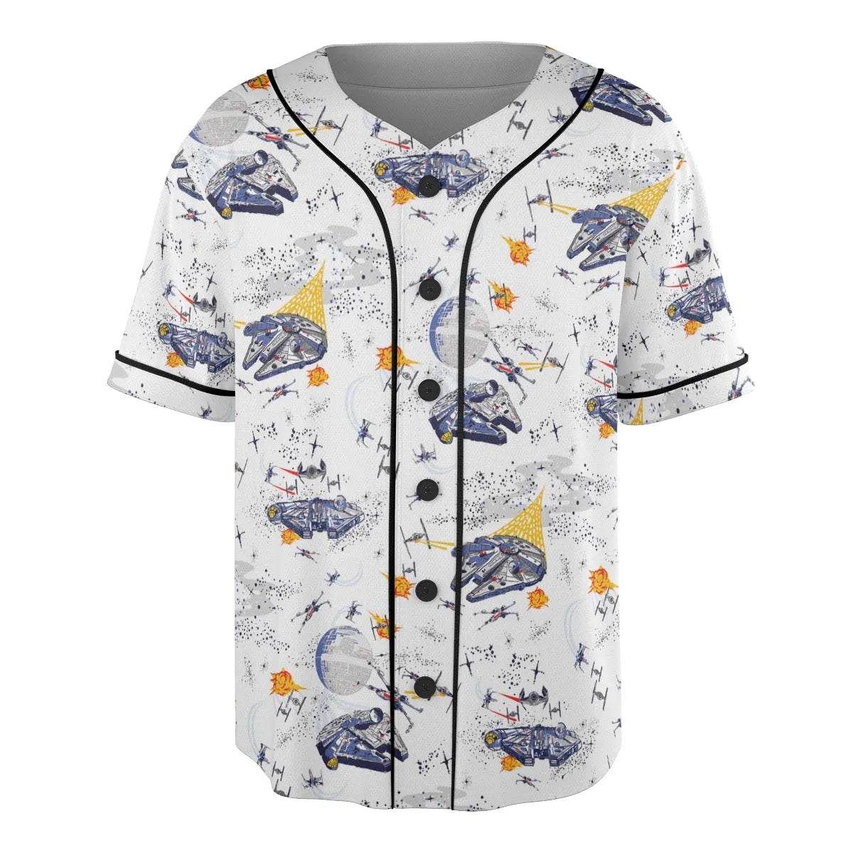 Millennium Falcon Patterns Star Wars Unisex Baseball Jersey