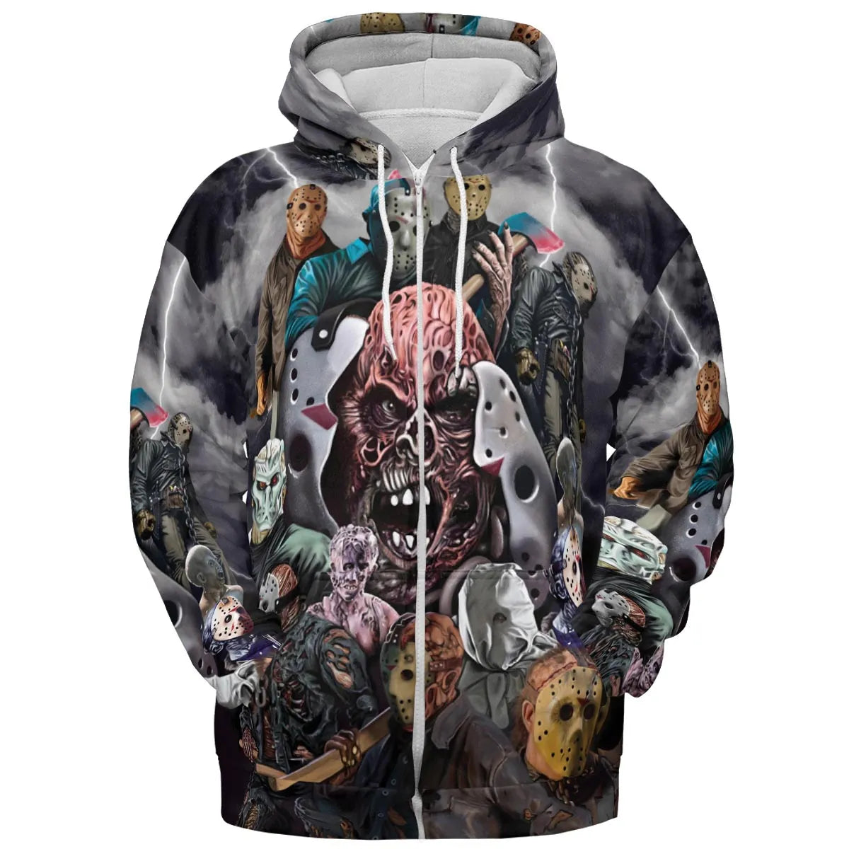 Jason Voorhees Evolution All-over Print Hoodie