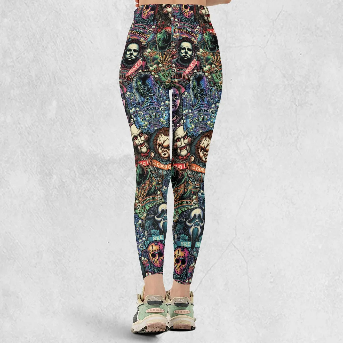 Horror Movie Characters Pattern Legging