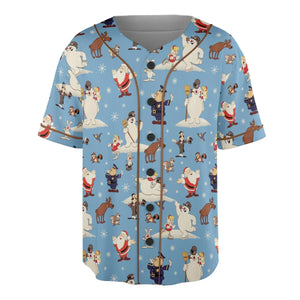 Frosty the Snowman Christmas Characters Unisex Baseball Jersey