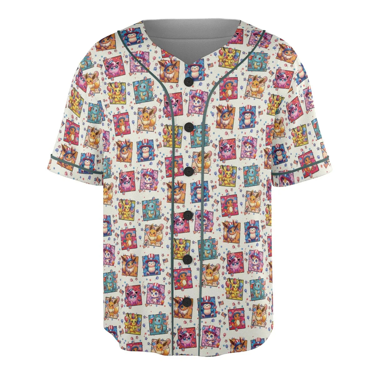 Chill The 4th Out Pokemon Unisex Baseball Jersey