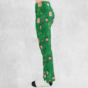 Kiss Me I'm Irish It's Always Sunny in Philadelphia Flare Leggings