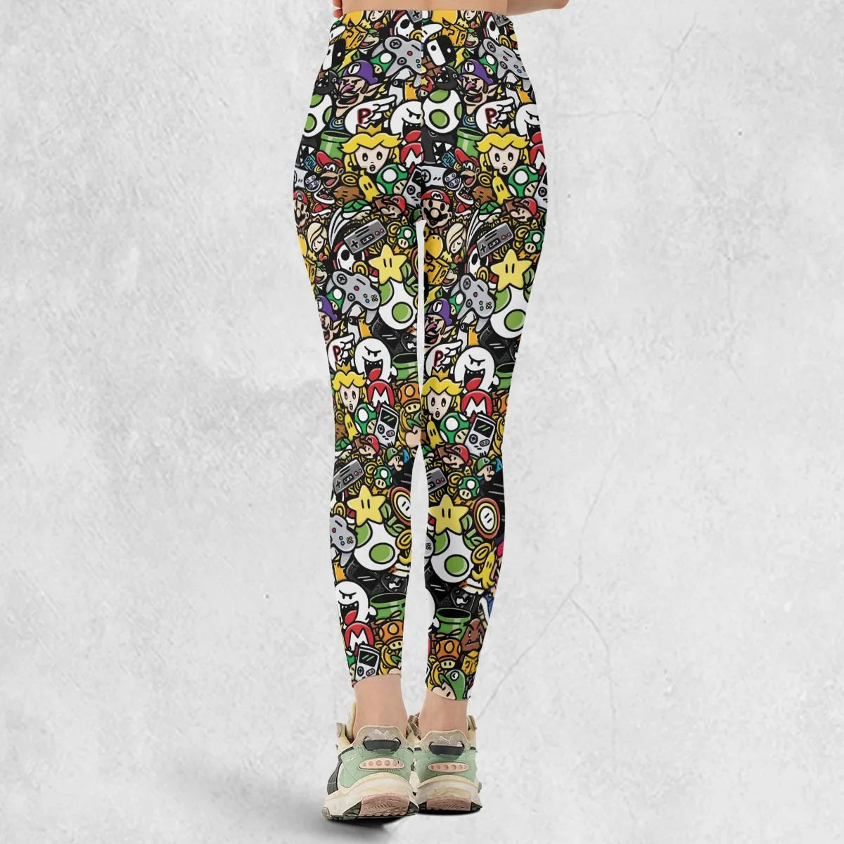 Super Mario Characters All In One Pattern Legging