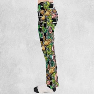 Castle Grayskull Dungeon He-man And The Masters Of The Universe Flare Leggings