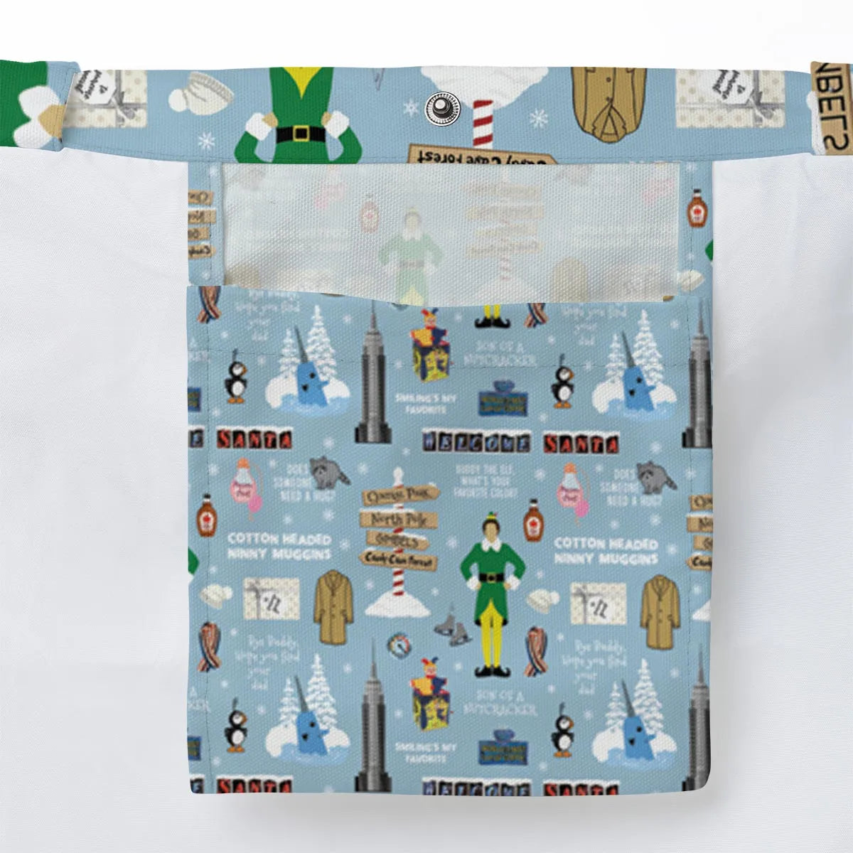 Buddy the ELF Quotes Christmas Large Tote Bag
