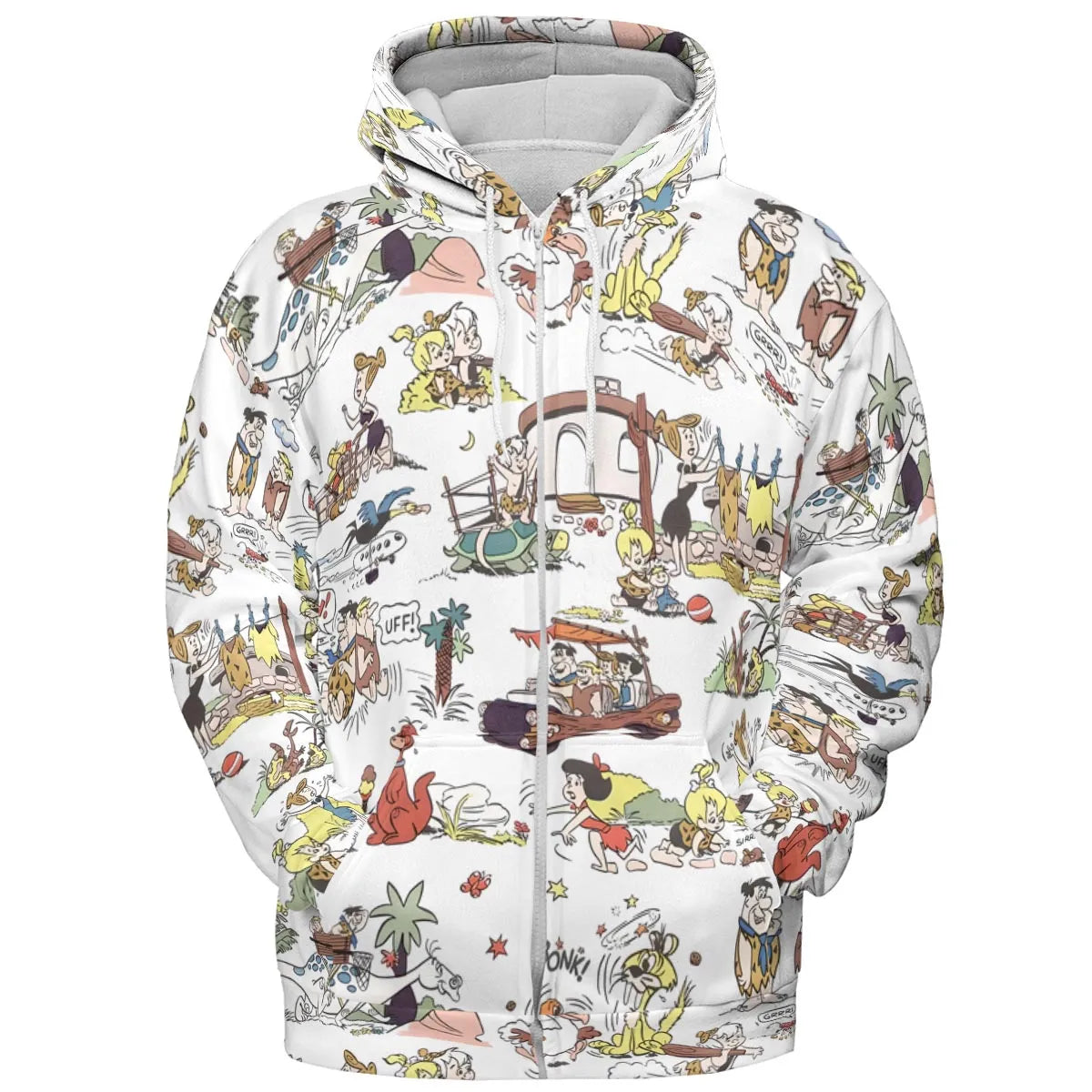 Stone Age Life The Flintstone All-over Print Hoodie
