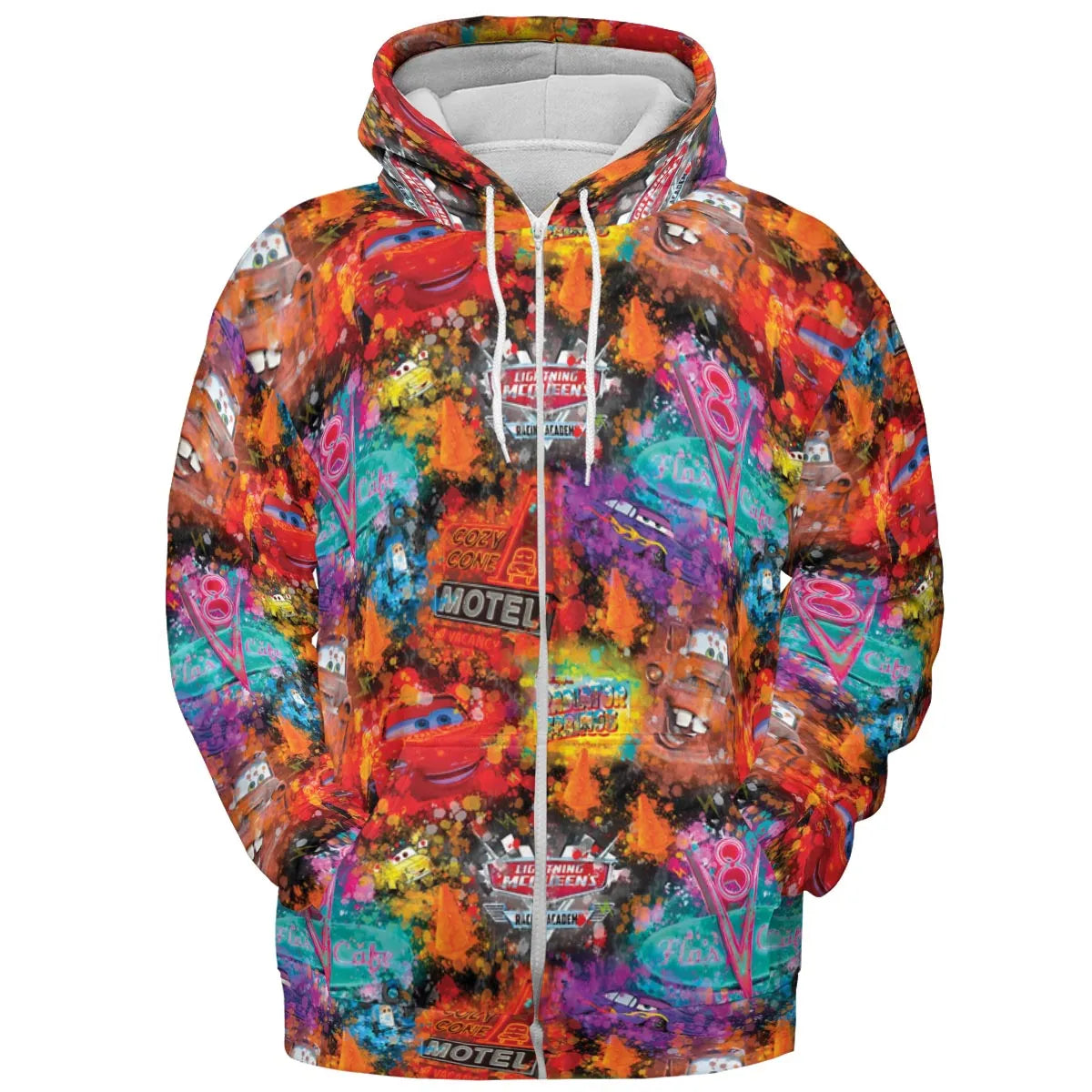 Neon Radiator Spring Cars All-over Print Hoodie