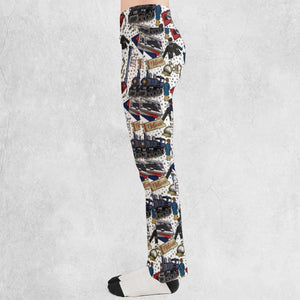 The Polar Express Christmas Movie Flare Leggings