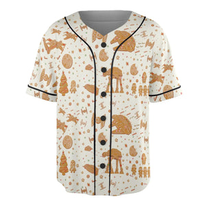 Gingerbread Christmas Star Wars Unisex Baseball Jersey