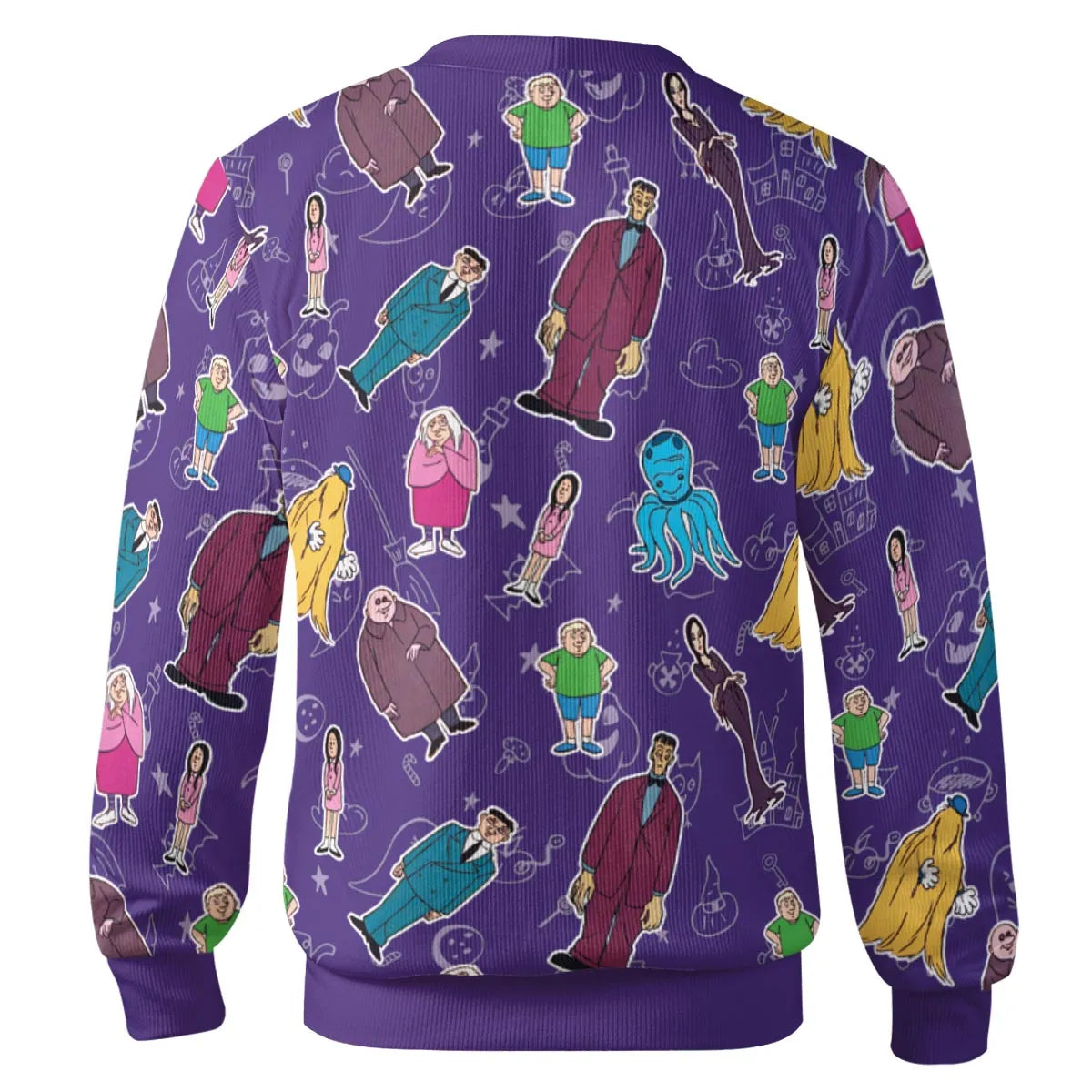 The Addams Family Cartoon Cardigan