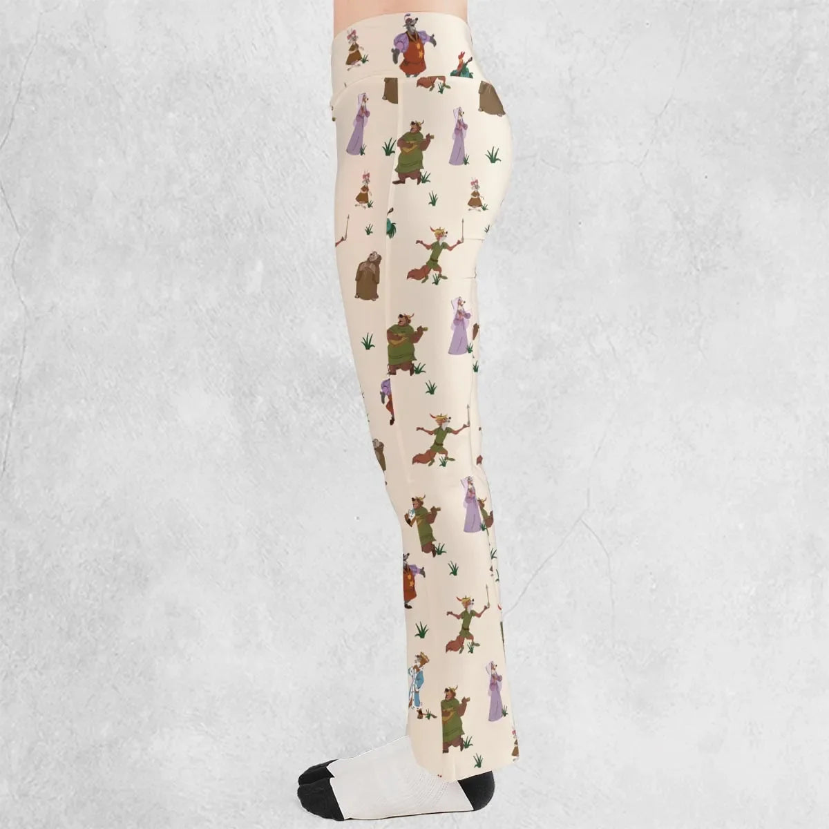 Oo-de-lally Robin Hood Characters Flare Leggings