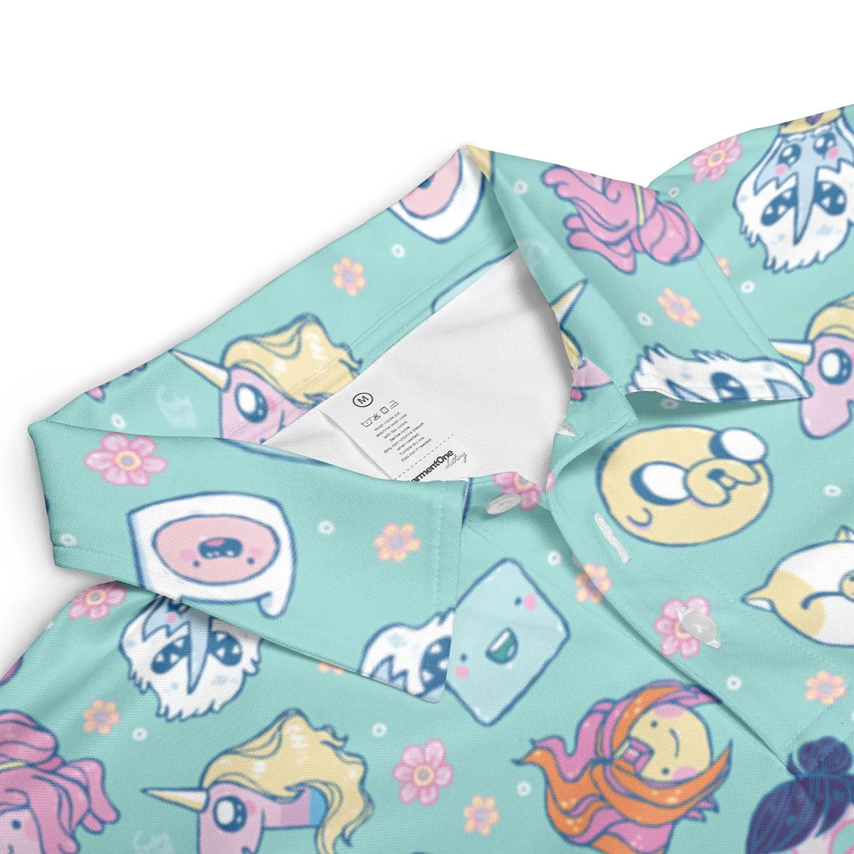 Adventure Time Floral Pattern AOP Men/Women Polo Shirt